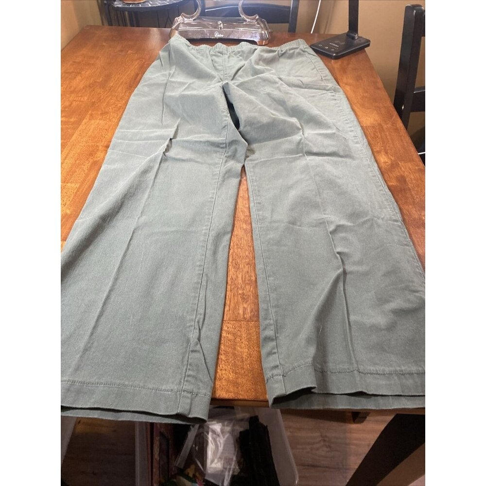 REAL SIZE Women's Cotton Green Jeans  XL